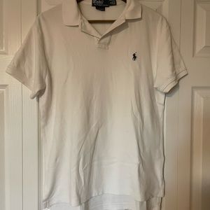 White men’s polo shirt lightly worn
